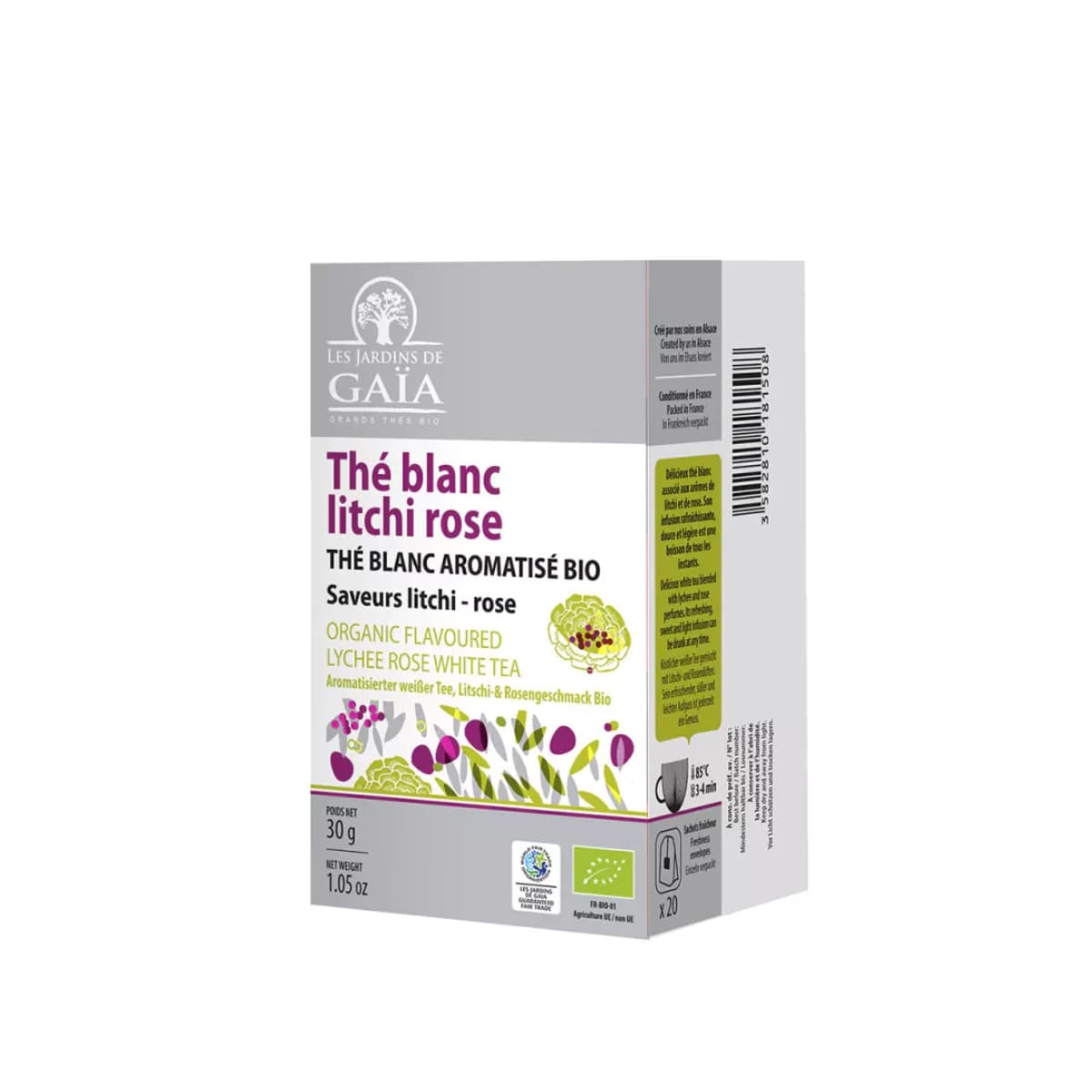 Thé Blanc Litchi Rose Bio - La Thé Box