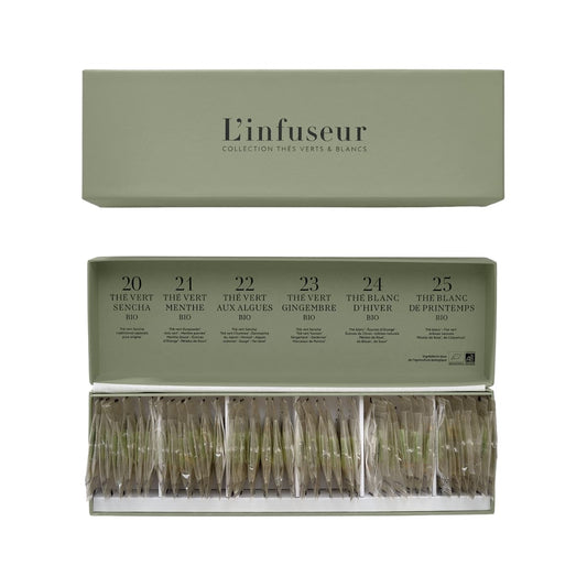Coffret Collection 36 sachets Thé Vert et Blanc L'infuseur