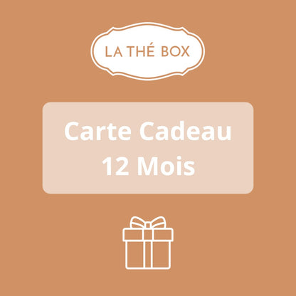 Carte cadeau 1 an de voyage - La Thé Box