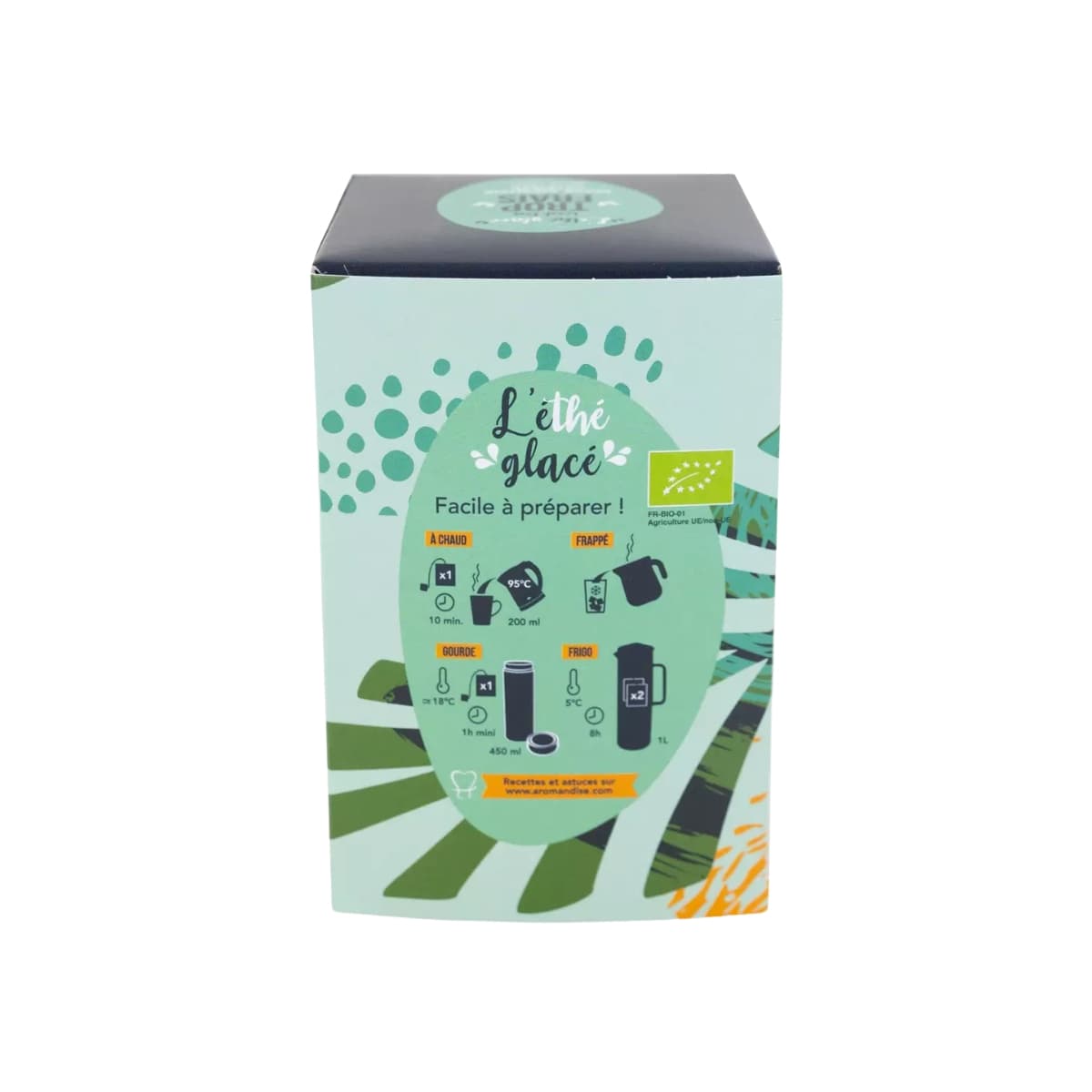 Boîte de 20 infusettes L'éthé glacé Trop Frais d'Aromandise.