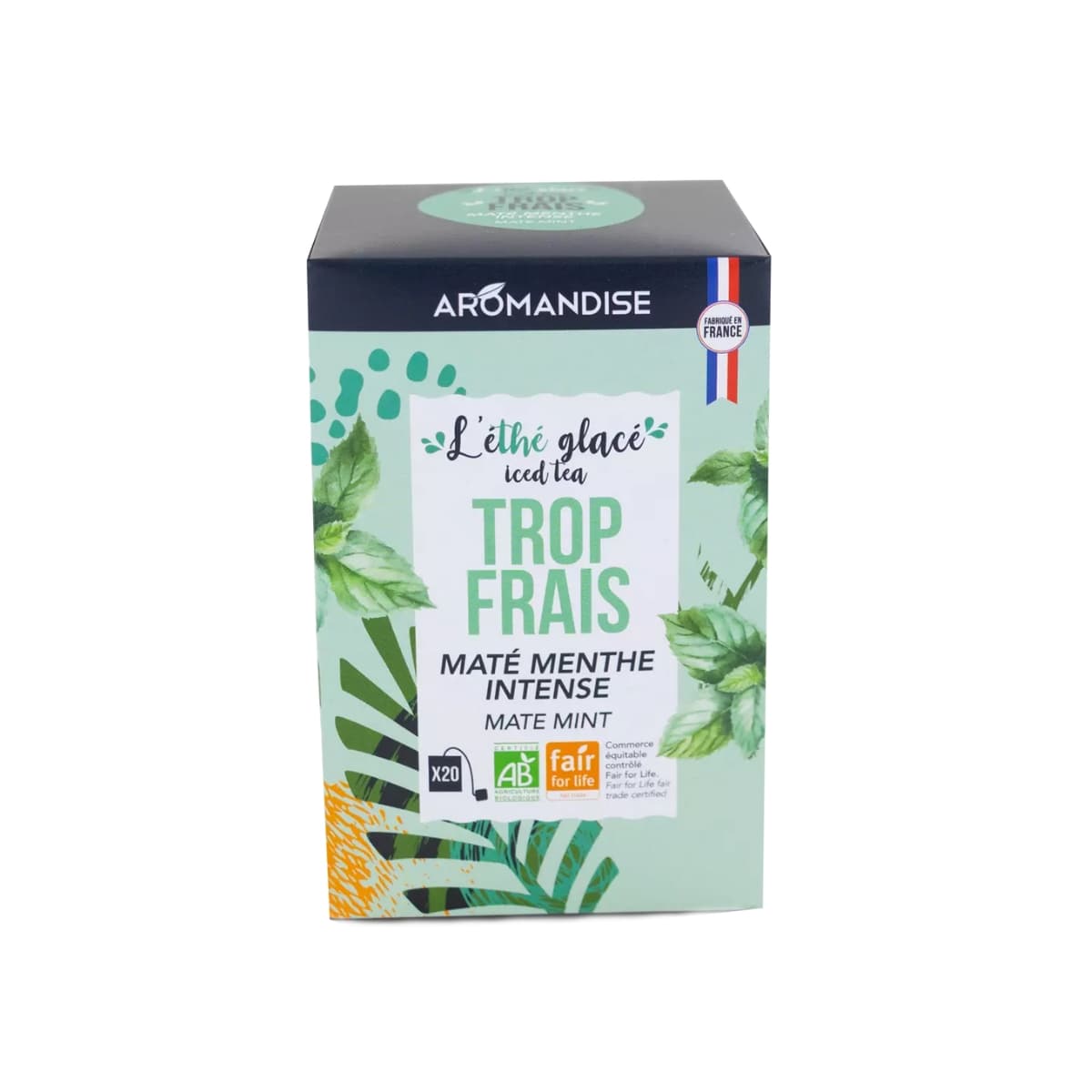 Boîte 20 infusettes L'éthé glacé Trop Frais d'Aromandise.