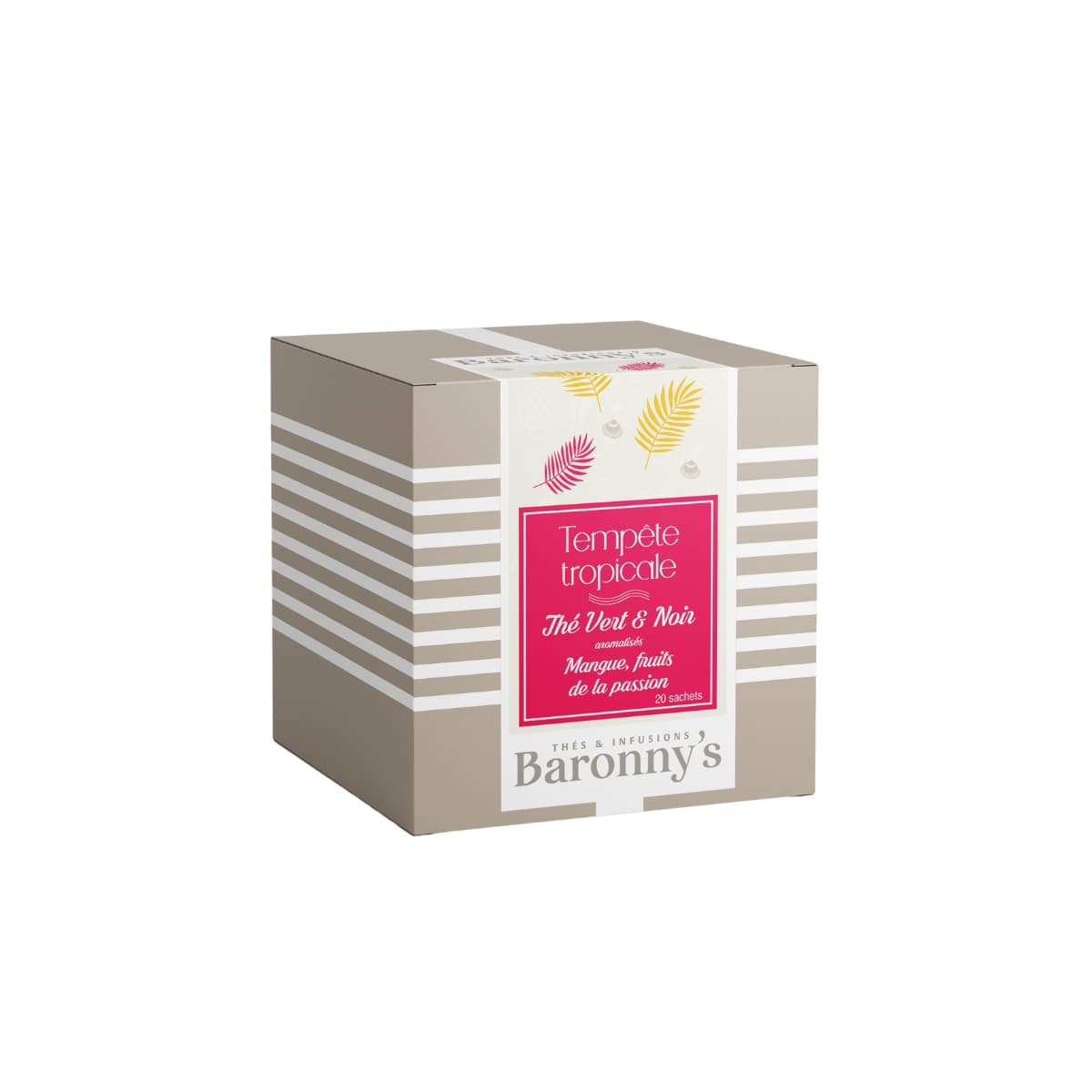 Boîte de 20 infusettes Tempête Tropicale de Baronny's.