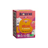 Boîte Pêche à croquer Bio de Biohême. Infusion, pêche.