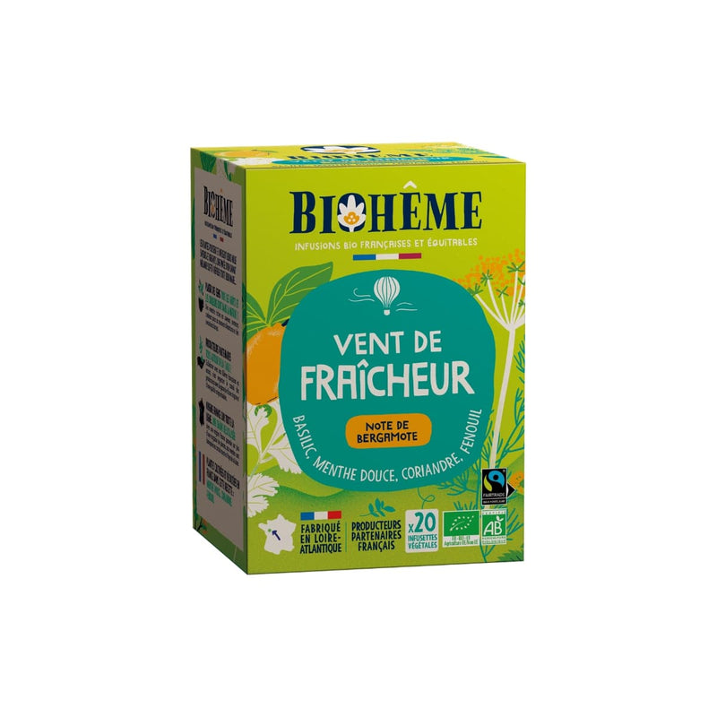 Boîte 20 sachets Vent de Fraîcheur Bio de Biohême.