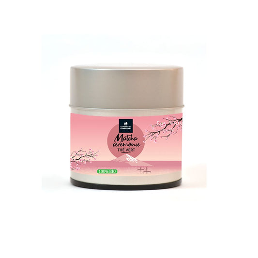 Boîte 30g Matcha Cérémonie de La Route des Comptoirs.
