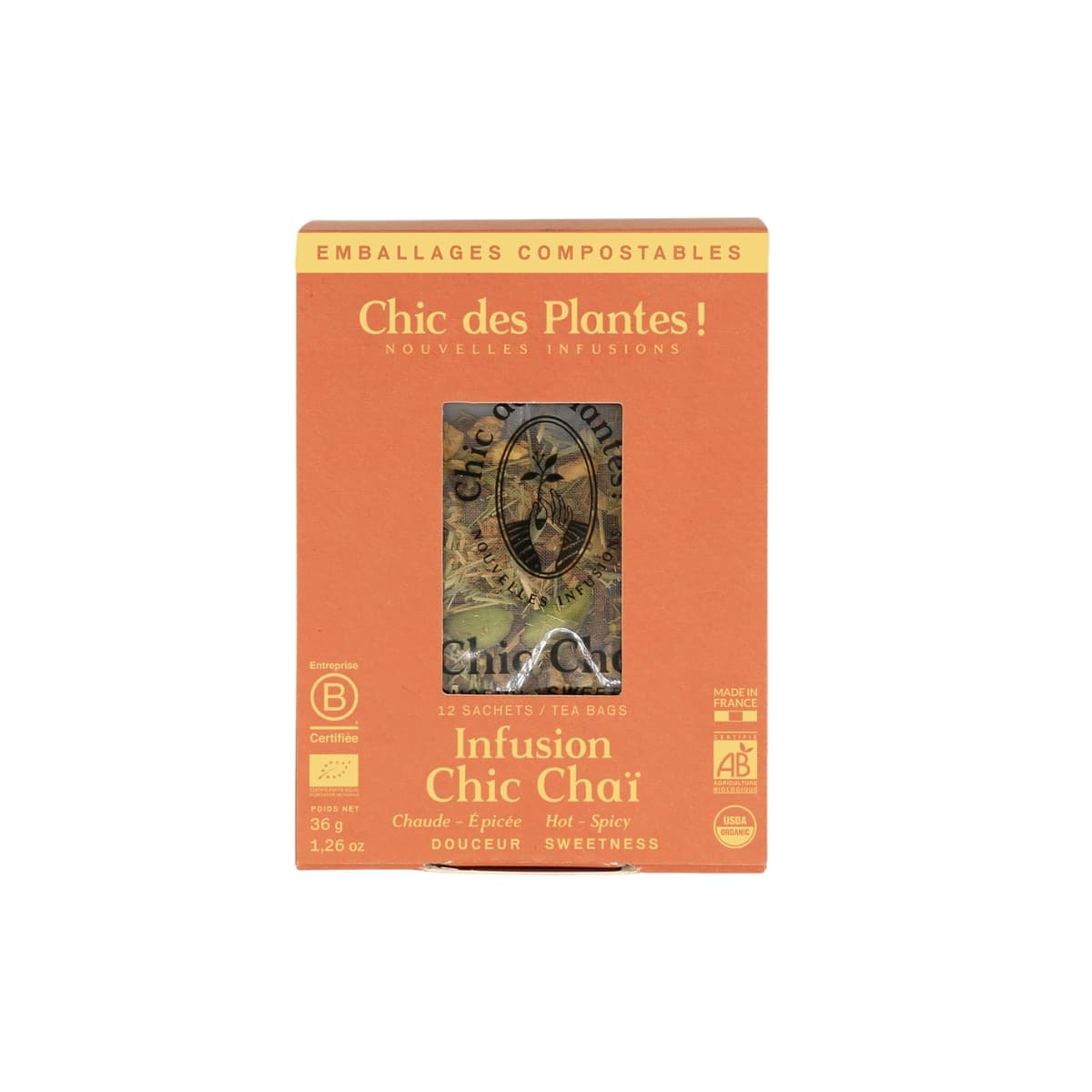 Infusion Bio Chic Chaï des Chic des Plantes ! 12 infusettes
