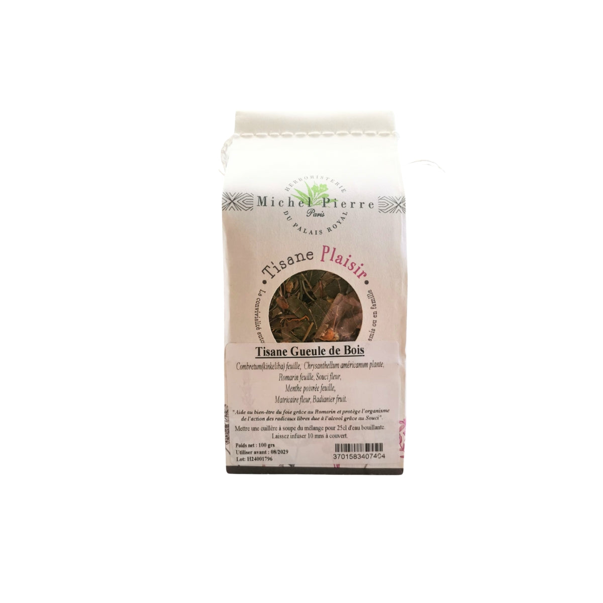 Tisane Gueule de bois - Herboristerie du Palais Royal sachet