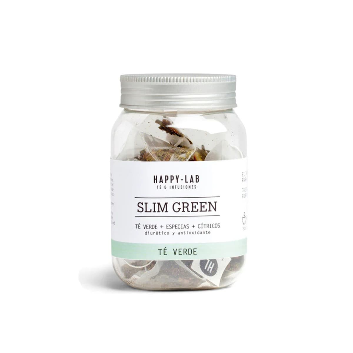 Boîte infusettes Happy-Lab, thé vert Slim Green