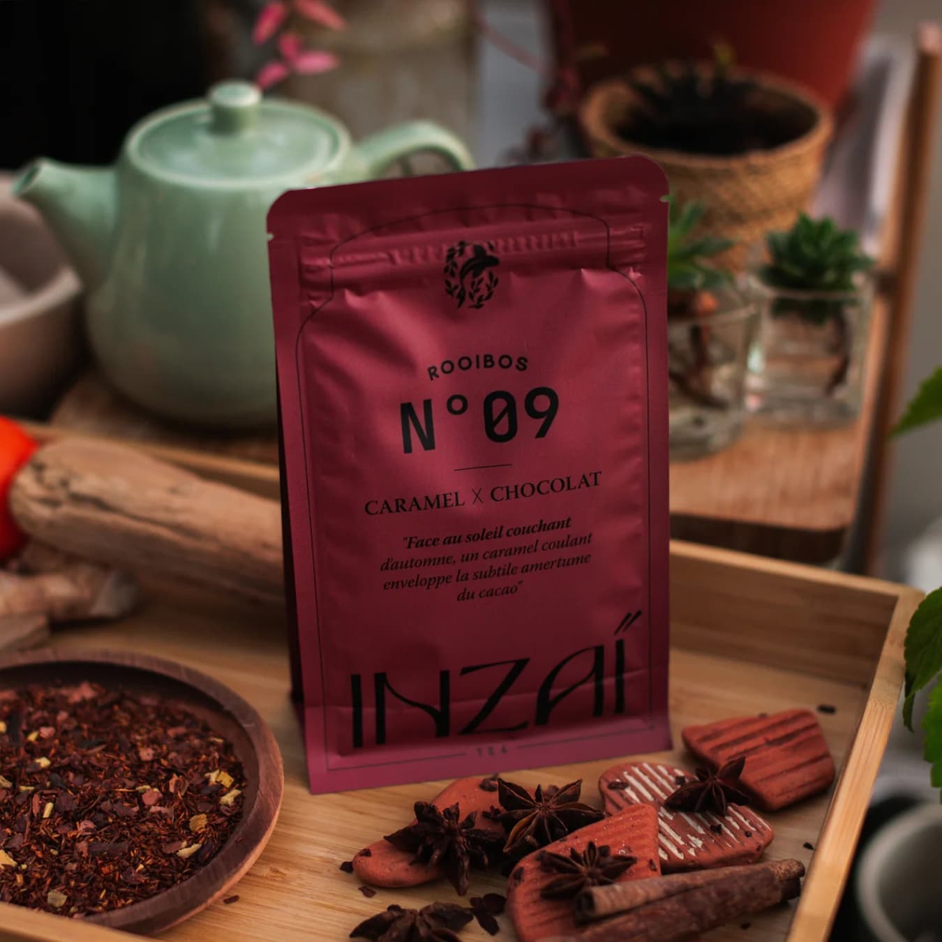 N°9 Rooibos Caramel X Chocolat de Inzaï Tea Vrac 100g