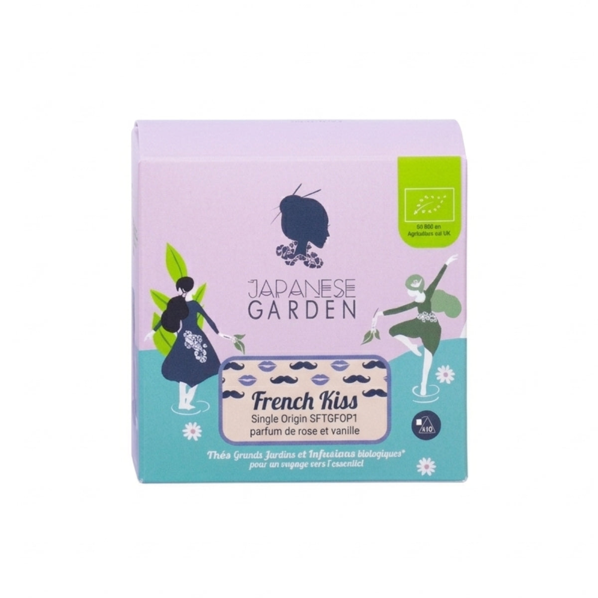 Thé Blanc French Kiss de Japanese Garden boite 10 infusettes.
