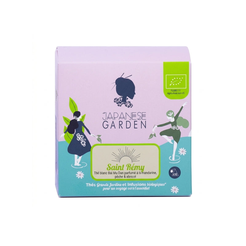 Thé Blanc Saint-Remy de Japanese Garden boite 10 infusettes.