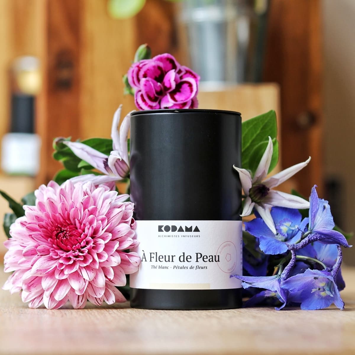 Boîte de Thé À Fleur de Peau de la maison Kodama.