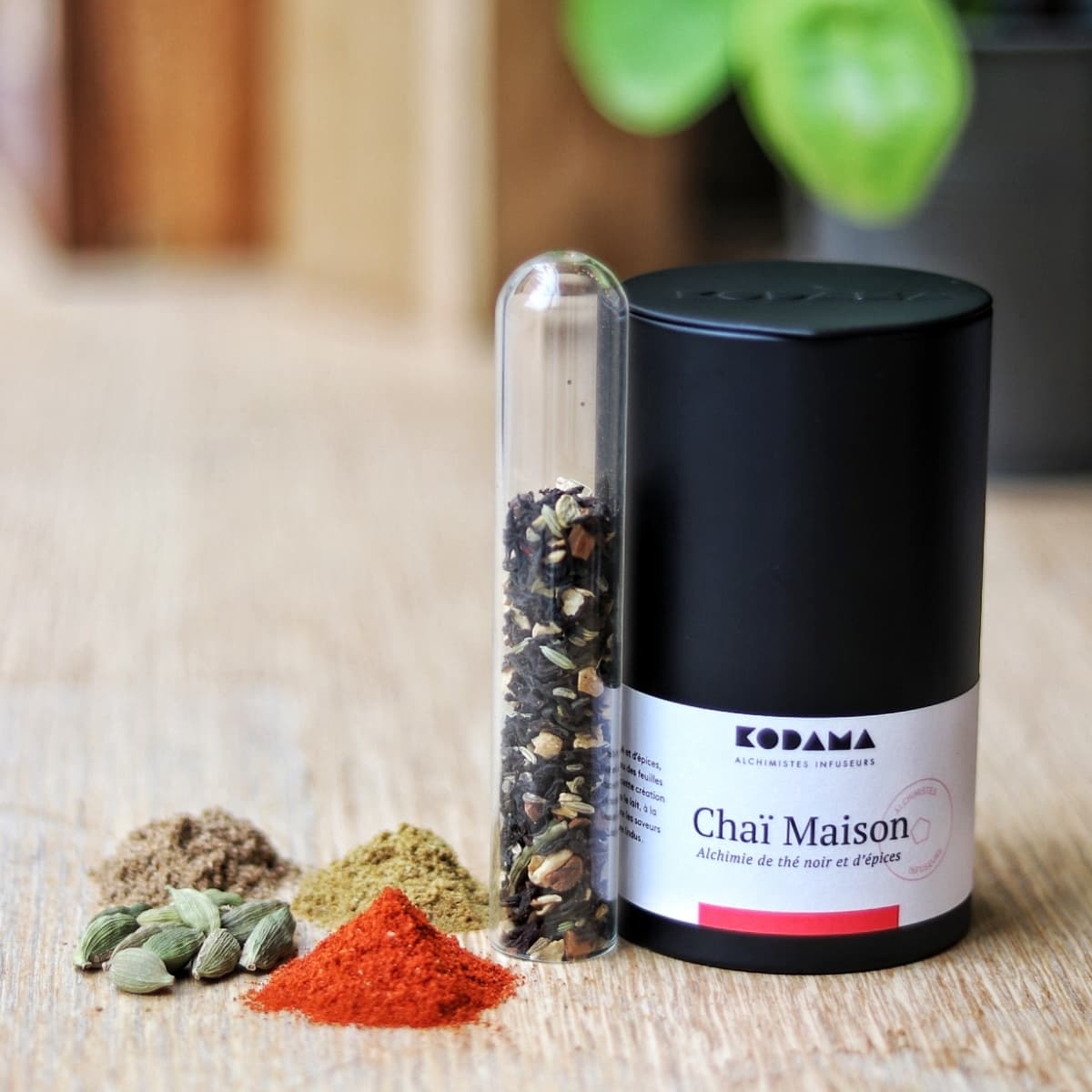 Boîte de thé 110g Chaï Maison Bio de la maison de Thé Kodama.