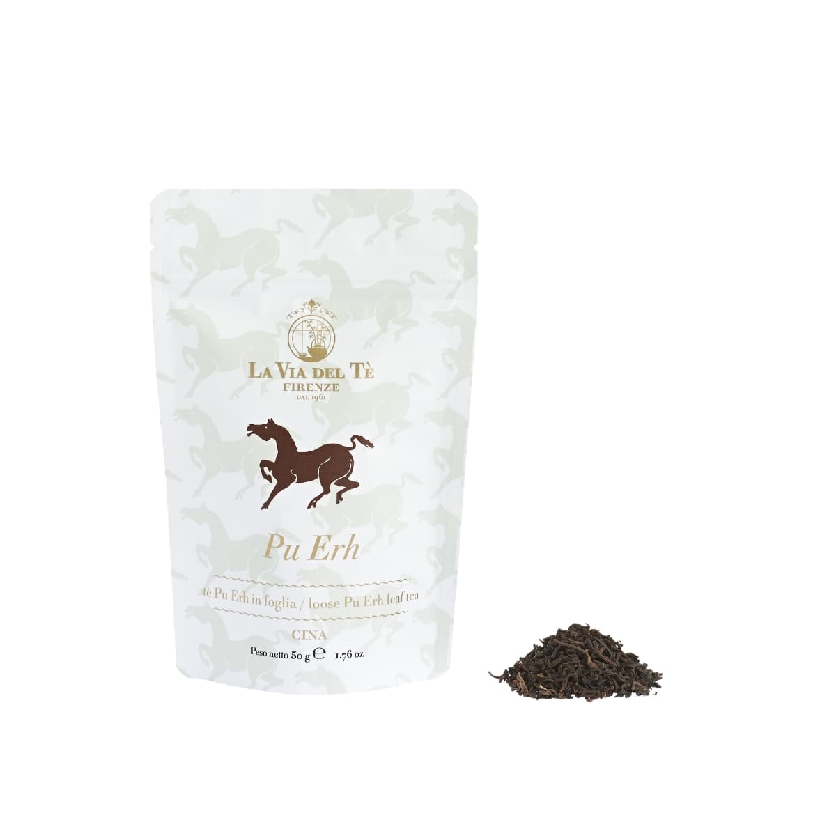 Pu Erh, thé post-fermenté de La Via Del Tè, sachet 50g
