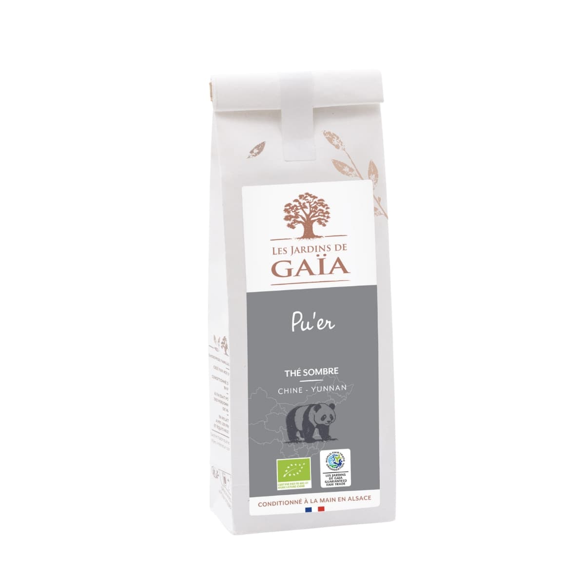 Sachet 100g Pu'Er de Les Jardins de Gaïa.