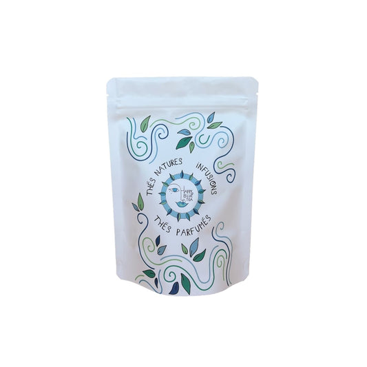 Packaging du thé vrac Les Délices de Ménilmontant de Happy Blue Tea
