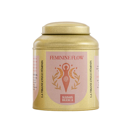Boîte vrac 70g Tisane Cycle Féminin de Maison Bianca.