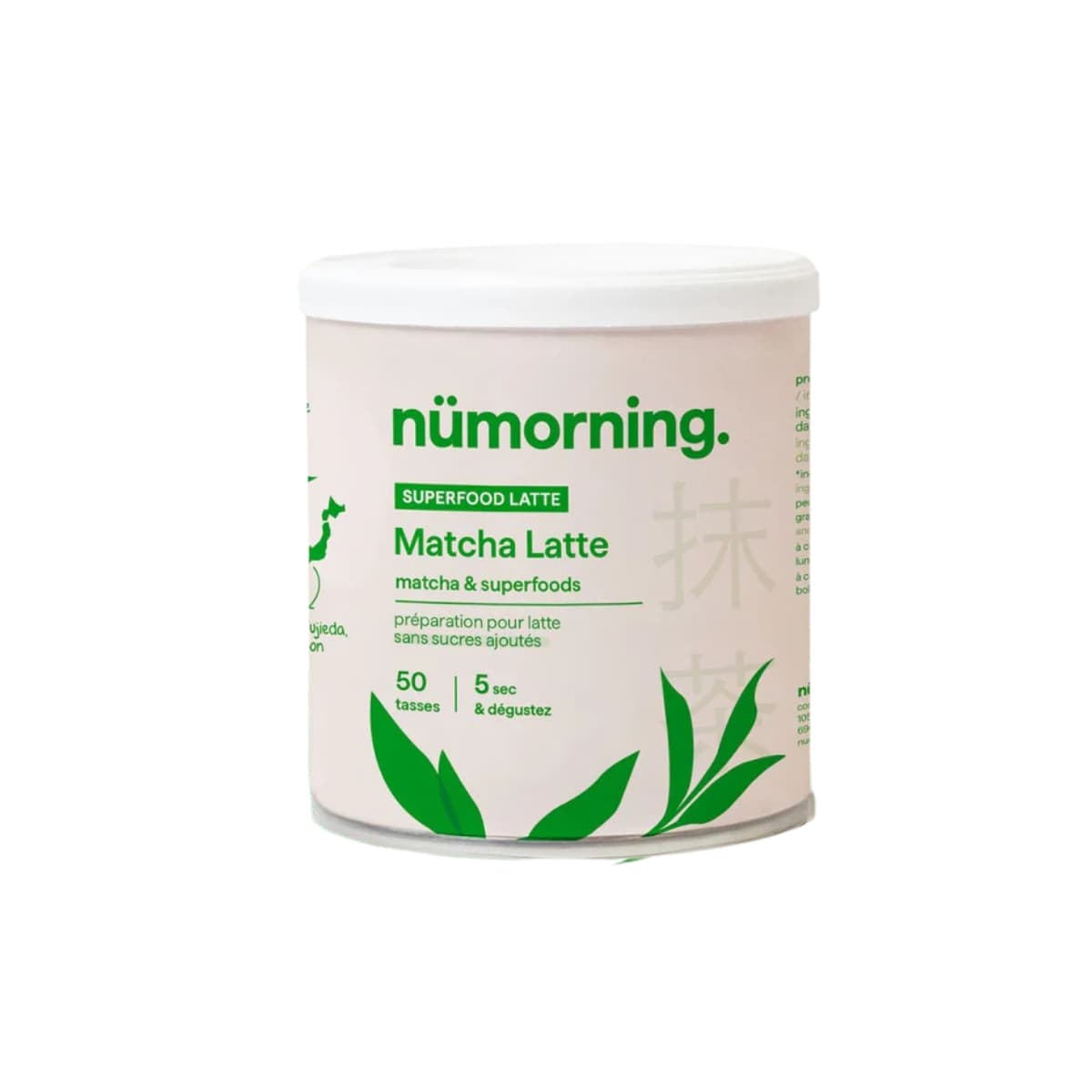 Boîte de 100g Matcha Latte de Nümorning.