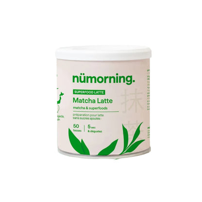 Boîte de 100g Matcha Latte de Nümorning.