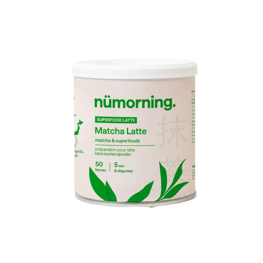 Boîte de 100g Matcha Latte de Nümorning.