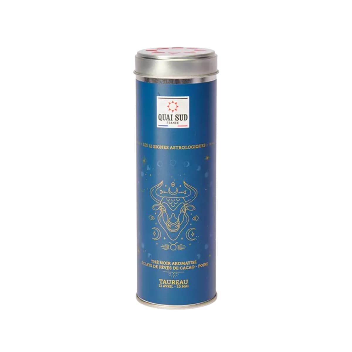 Boîte 50g Thé Noir Du Taureau de Quai Sud.