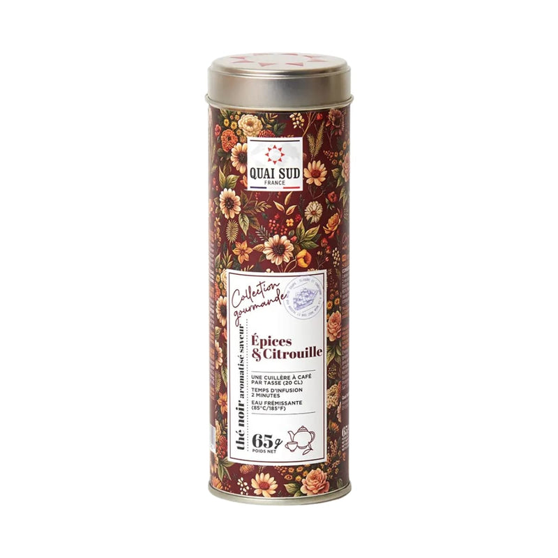 Thé noir Épices-Citrouille de Quai Sud vrac 65g.
