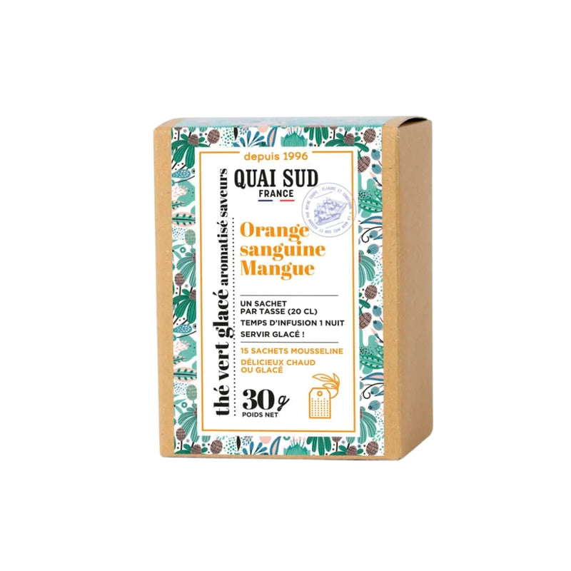 Thé Vert glacé Orange Sanguine-Mangue - La Thé Box