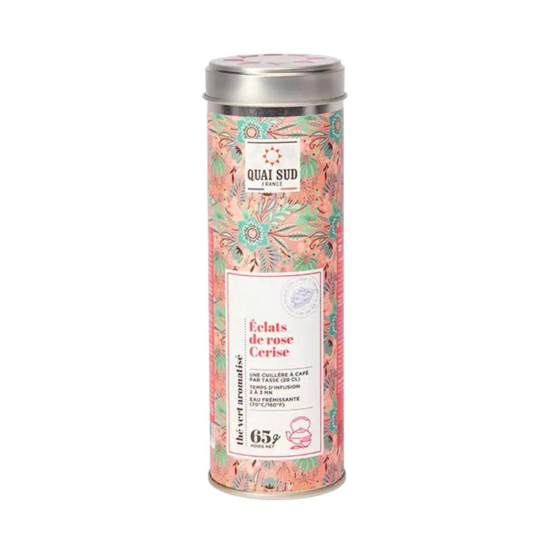 Thé Vert Éclats de Rose Cerise - La Thé Box