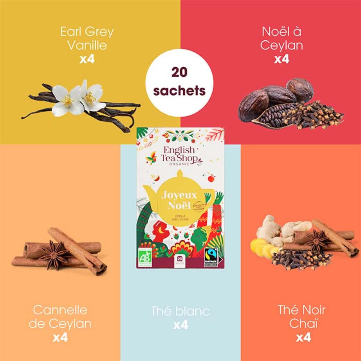 Assortiment Joyeux Noël Bio - La Thé Box