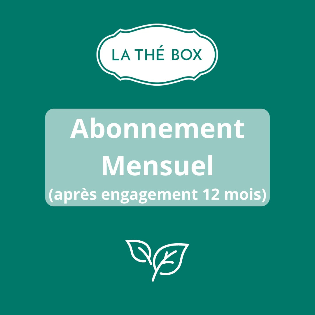Abonnement Mensuel - Le Voyage continue sans Engagement - La Thé Box