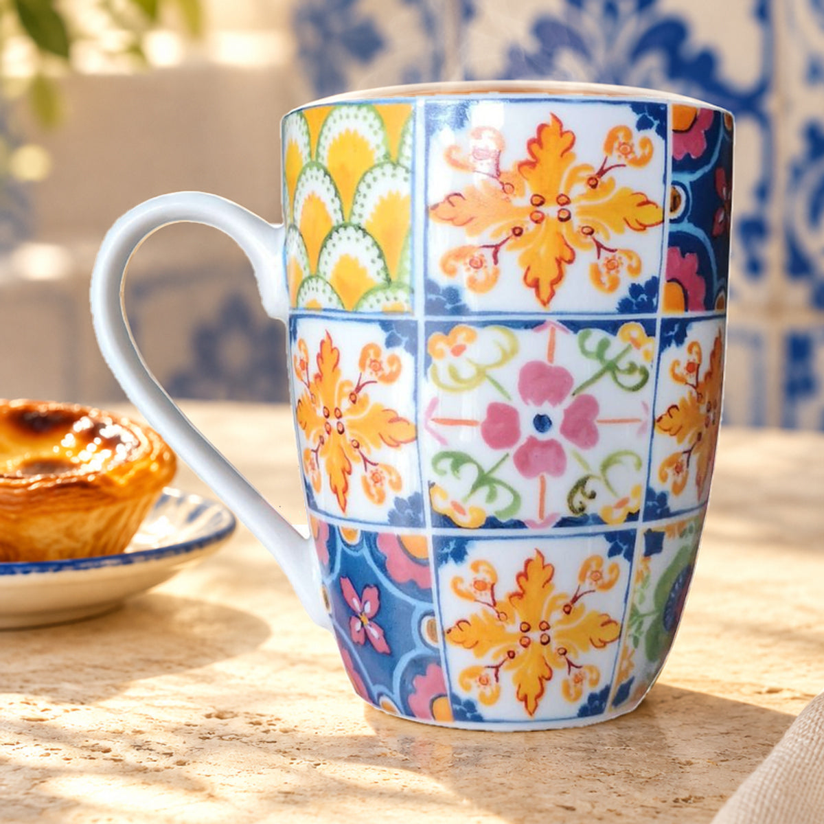 Azulejos La Thé Box, mise en scène avec du thé