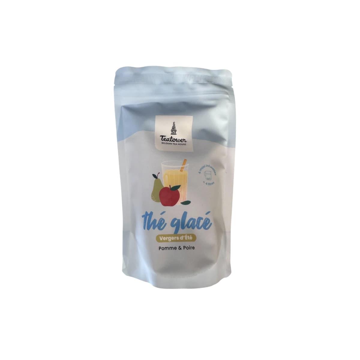 Thé Glacé Vergers d'Été de Teatower, 4 infusettes de 15g