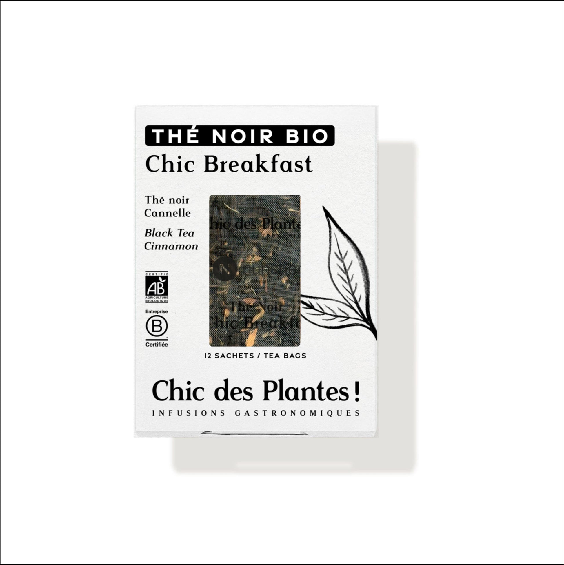 Thé Noir Bio Chic Breakfast de Chic des Plantes ! 12 infusettes