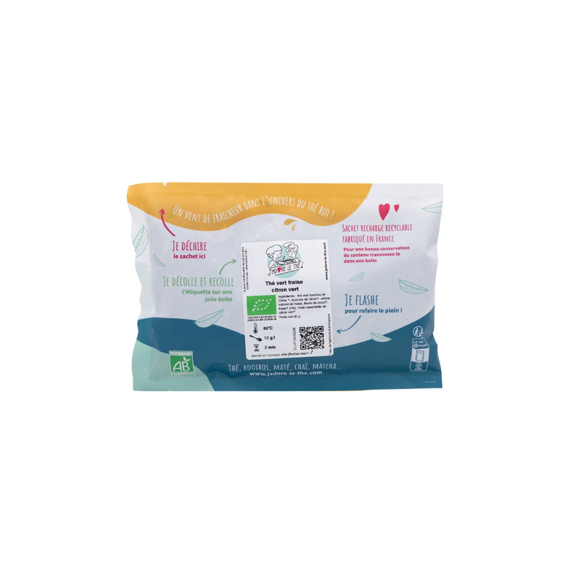Thé vert Fraise & Citron vert - La Thé Box