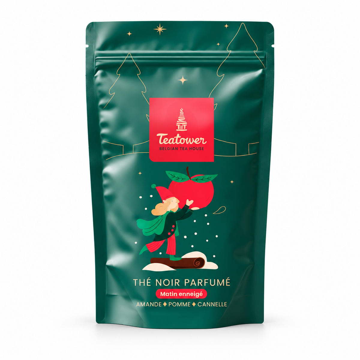 Matin enneigé, thé noir de Teatower, sachet 100 g